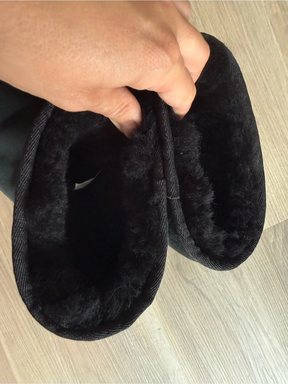UGG  Classic Black Suede Boots